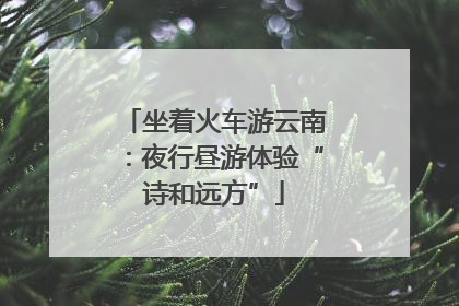 坐着火车游云南：夜行昼游体验“诗和远方”