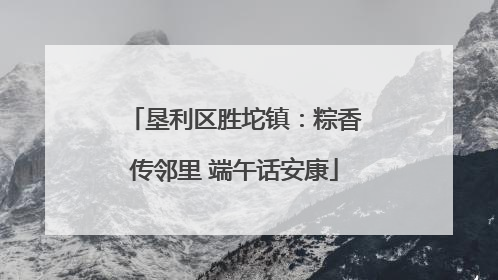 垦利区胜坨镇：粽香传邻里 端午话安康