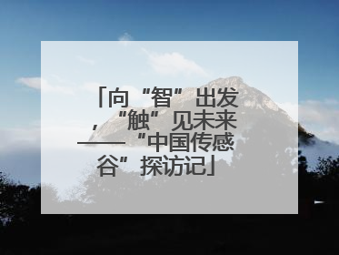 向“智”出发,“触”见未来——“中国传感谷”探访记