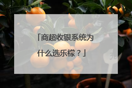 商超收银系统为什么选乐檬？