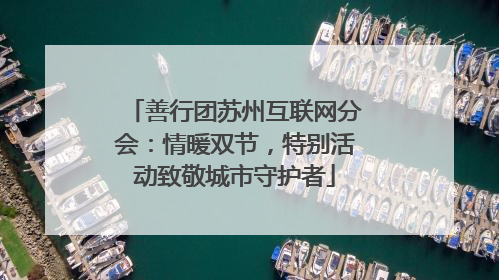 善行团苏州互联网分会：情暖双节，特别活动致敬城市守护者