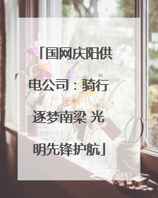 国网庆阳供电公司：骑行逐梦南梁 光明先锋护航