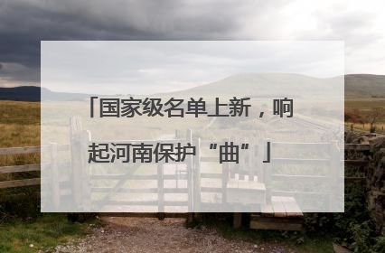国家级名单上新，响起河南保护“曲”