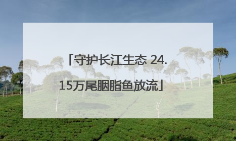 守护长江生态 24.15万尾胭脂鱼放流