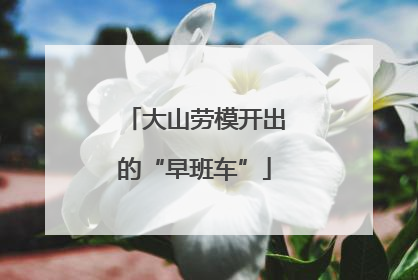 大山劳模开出的“早班车”