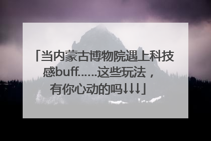 当内蒙古博物院遇上科技感buff……这些玩法，有你心动的吗↓↓↓