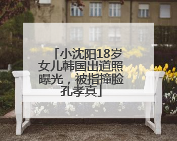 小沈阳18岁女儿韩国出道照曝光，被指撞脸孔孝真