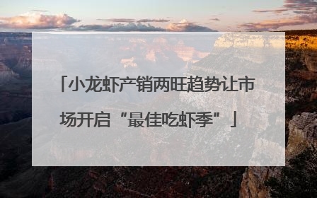 小龙虾产销两旺趋势让市场开启“最佳吃虾季”
