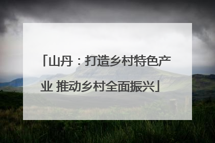 山丹：打造乡村特色产业 推动乡村全面振兴