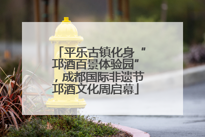 平乐古镇化身“邛酒百景体验园”，成都国际非遗节邛酒文化周启幕