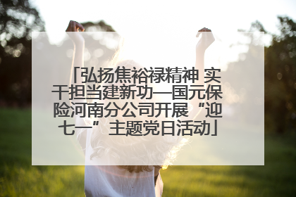 弘扬焦裕禄精神 实干担当建新功—国元保险河南分公司开展“迎七一”主题党日活动