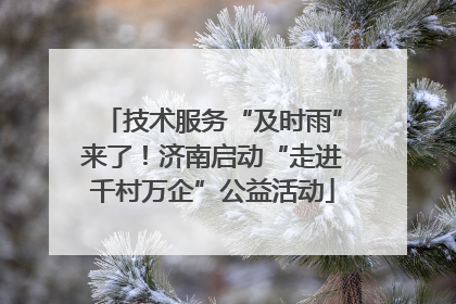 技术服务“及时雨”来了！济南启动“走进千村万企”公益活动
