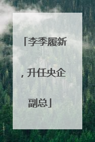 李季履新，升任央企副总