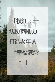 枝江：一线协商助力打造老年人“幸福港湾”