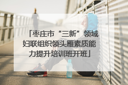 枣庄市“三新”领域妇联组织领头雁素质能力提升培训班开班