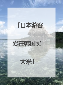 日本游客爱在韩国买大米