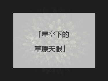星空下的草原天眼