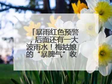 暴雨红色预警，后面还有一大波雨水！梅姑娘的“暴脾气”收敛要再等等