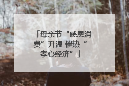 母亲节“感恩消费”升温 催热“孝心经济”