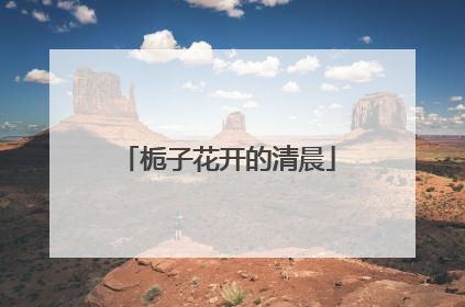 栀子花开的清晨