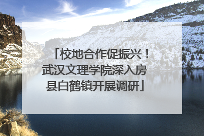 校地合作促振兴！武汉文理学院深入房县白鹤镇开展调研