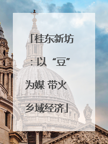 桂东新坊：以“豆”为媒 带火乡域经济
