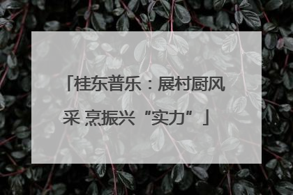 桂东普乐：展村厨风采 烹振兴“实力”