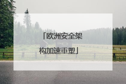 欧洲安全架构加速重塑