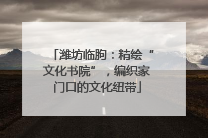 潍坊临朐：精绘“文化书院”，编织家门口的文化纽带