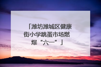 潍坊潍城区健康街小学跳蚤市场燃爆“六一”