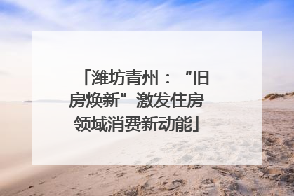 潍坊青州：“旧房焕新”激发住房领域消费新动能