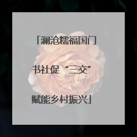 澜沧糯福国门书社促“三交”赋能乡村振兴