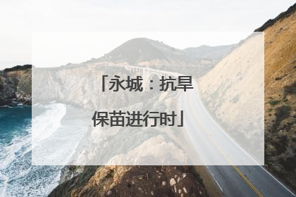 永城：抗旱保苗进行时