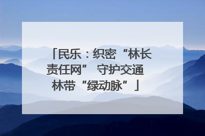 民乐：织密“林长责任网” 守护交通林带“绿动脉”