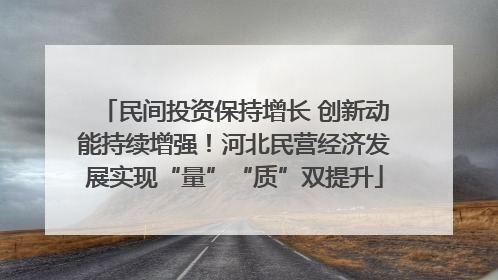 民间投资保持增长 创新动能持续增强！河北民营经济发展实现“量”“质”双提升