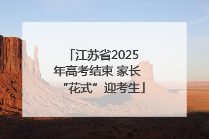 江苏省2025年高考结束 家长“花式”迎考生