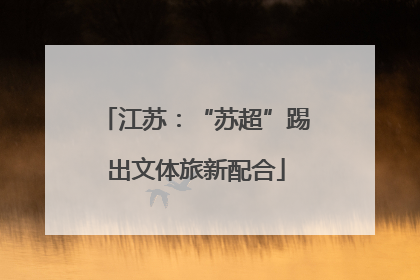 江苏：“苏超”踢出文体旅新配合