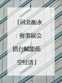 河北衡水：赛事展会搭台赋能低空经济