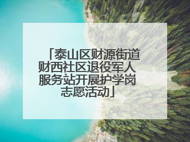 泰山区财源街道财西社区退役军人服务站开展护学岗志愿活动