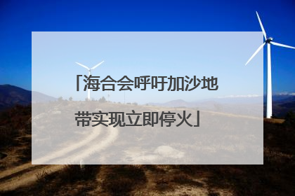 海合会呼吁加沙地带实现立即停火