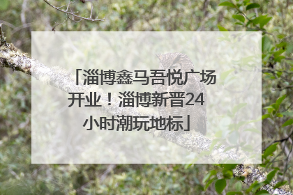 淄博鑫马吾悦广场开业！淄博新晋24小时潮玩地标
