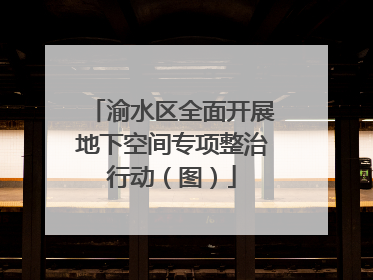 渝水区全面开展地下空间专项整治行动（图）