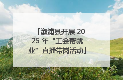 溆浦县开展 2025 年“工会帮就业”直播带岗活动