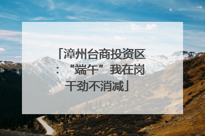 漳州台商投资区：“端午”我在岗 干劲不消减