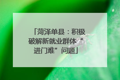 菏泽单县：积极破解新就业群体“进门难”问题