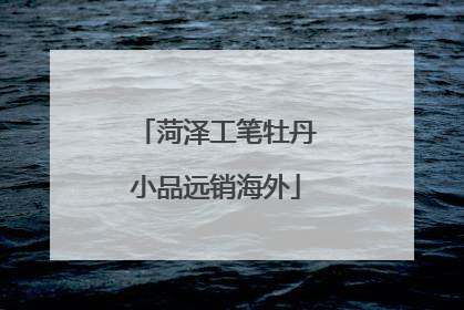 菏泽工笔牡丹小品远销海外