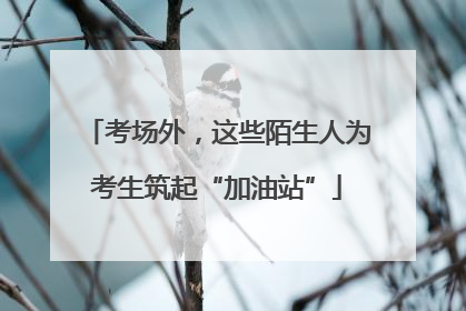 考场外，这些陌生人为考生筑起“加油站”