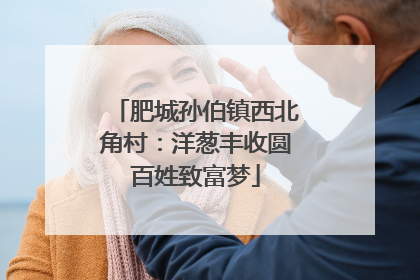 肥城孙伯镇西北角村：洋葱丰收圆百姓致富梦