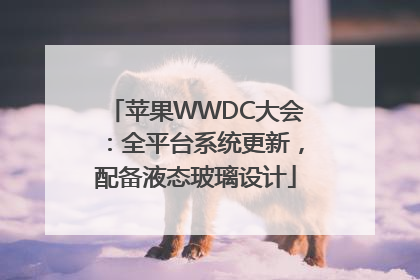 苹果WWDC大会：全平台系统更新，配备液态玻璃设计