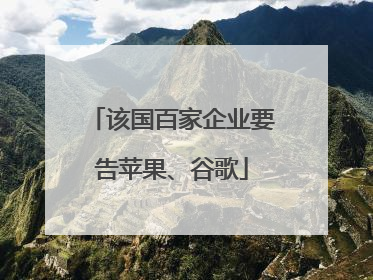 该国百家企业要告苹果、谷歌